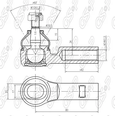 PUNTERO GM CELTA-CORSA 99-11 (DHB 14×1.5) GSP