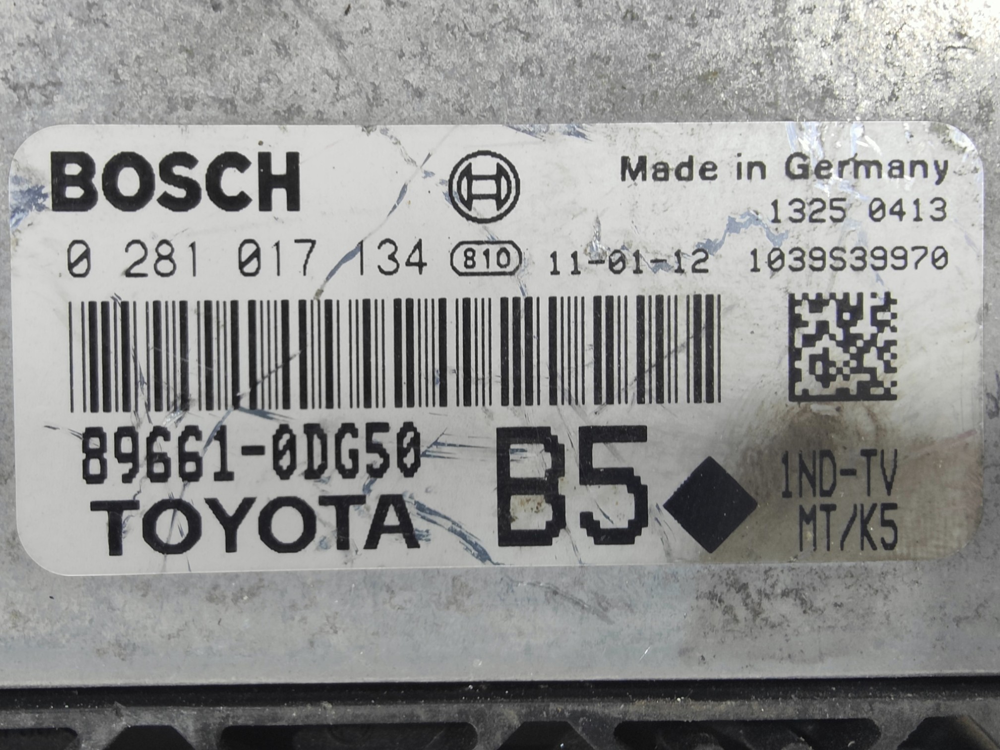 ECU de motor Toyota YARIS II 1.4 D4D 90HP , Ref: 8098-K3B1