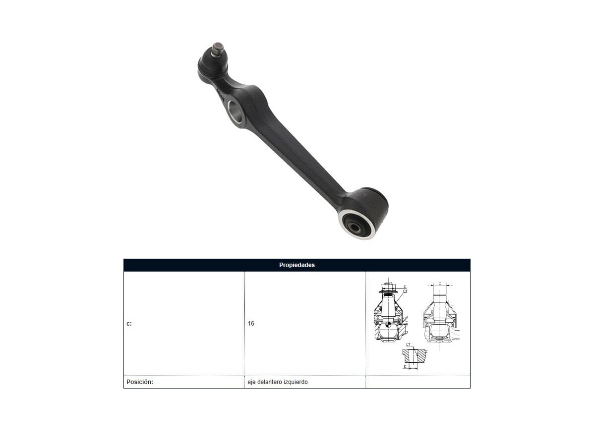 Brazo De Suspension Kia Rio 00-05 Izq