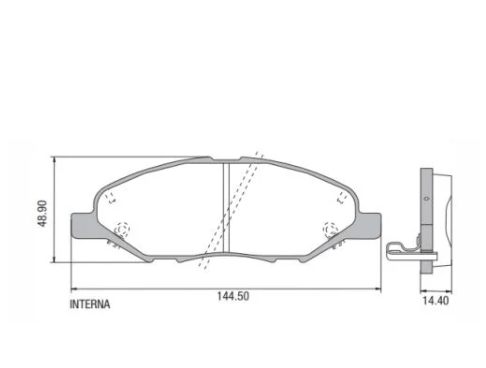 PASTILLA DE FRENO NISSAN TIIDA 1.8 16V 07-13