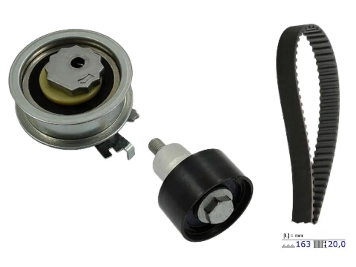 Kit Distribucion S/Bomba Agua Audi A4/A3/A1/Q3/Q2 Basic Seat Ibiza V/Arona Leon Sc Volks Fox Nivus Cross Fox T-Cross Golf Virtus Saveiro Cross New Beetle Tiguan Up/Suran Polo 10-25