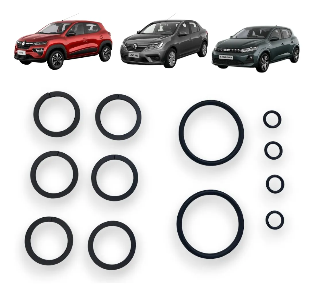 Kit de Anillos de Sellado de Válvula Reguladora de Presión de Aceite Renault 1.0 12V 3 Cilindros