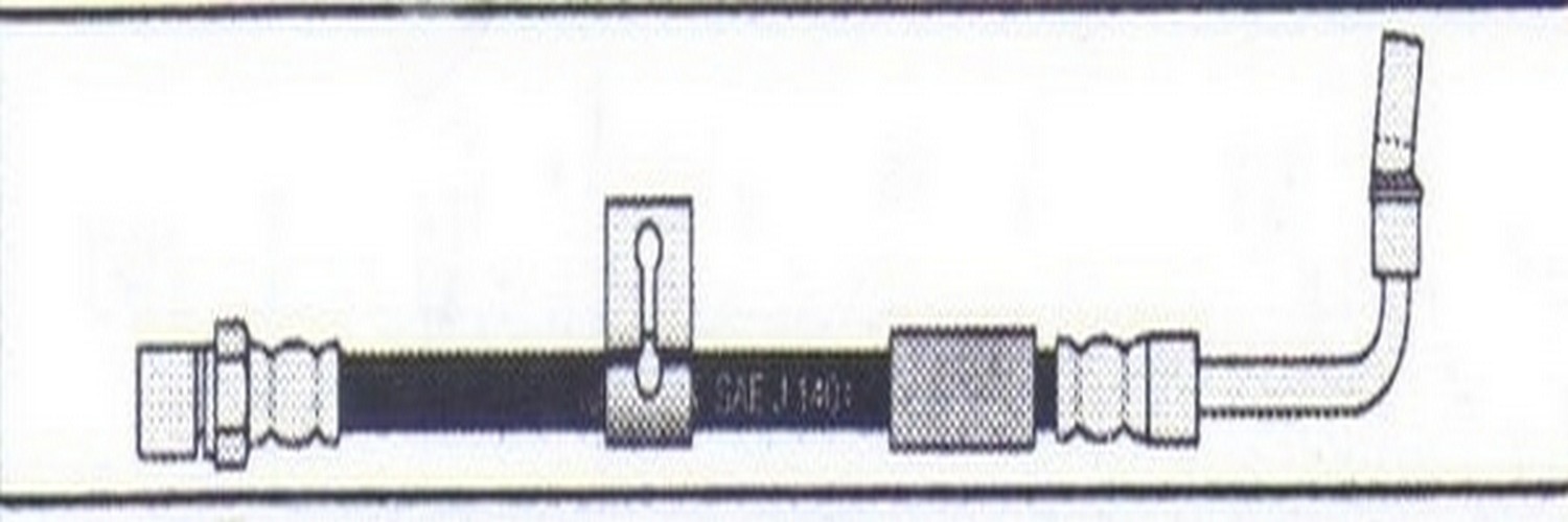 Manguera de freno flexible delantera derecha