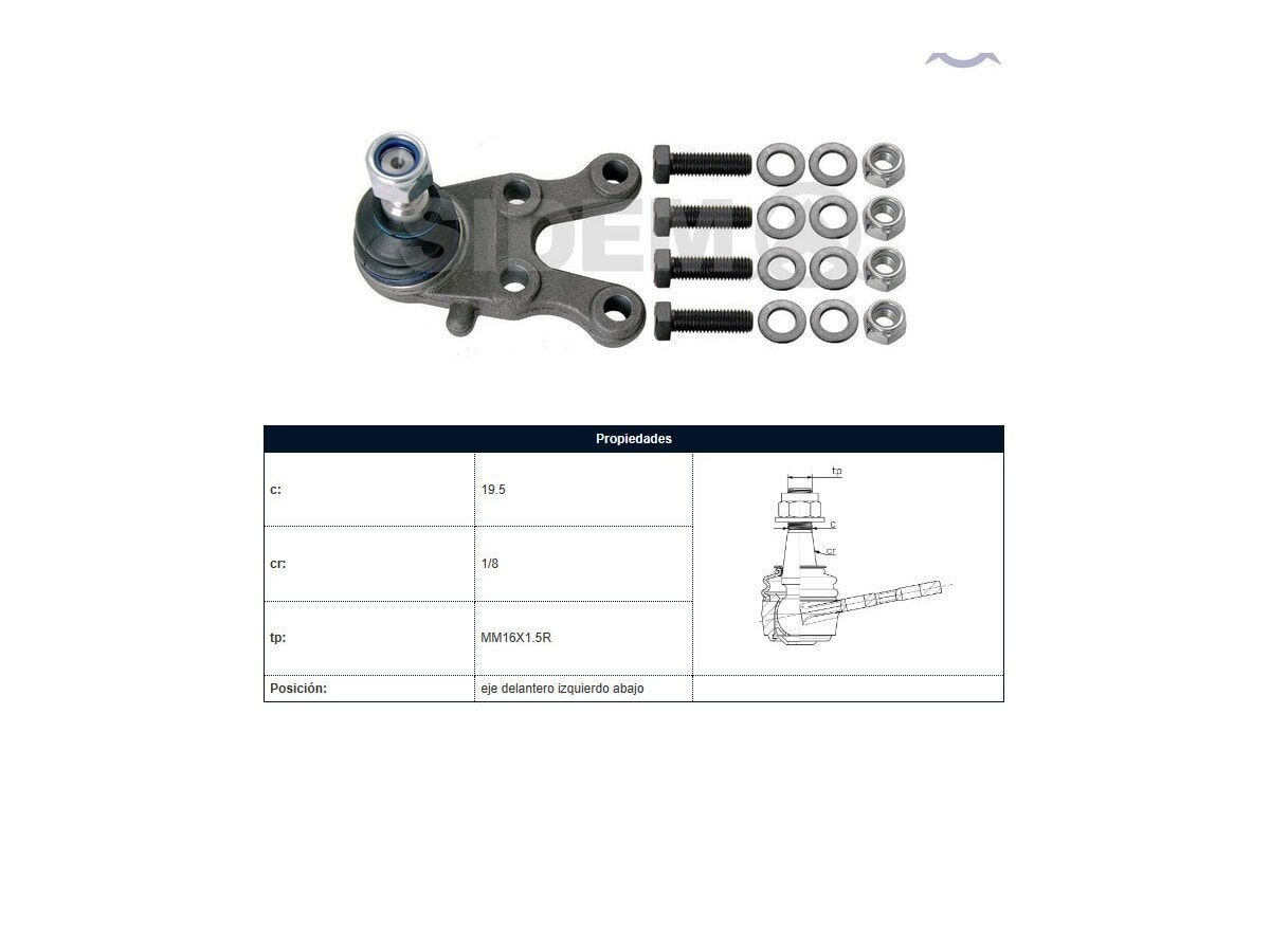 Rotula Del Mitsubishi L200 96-06 Izq
