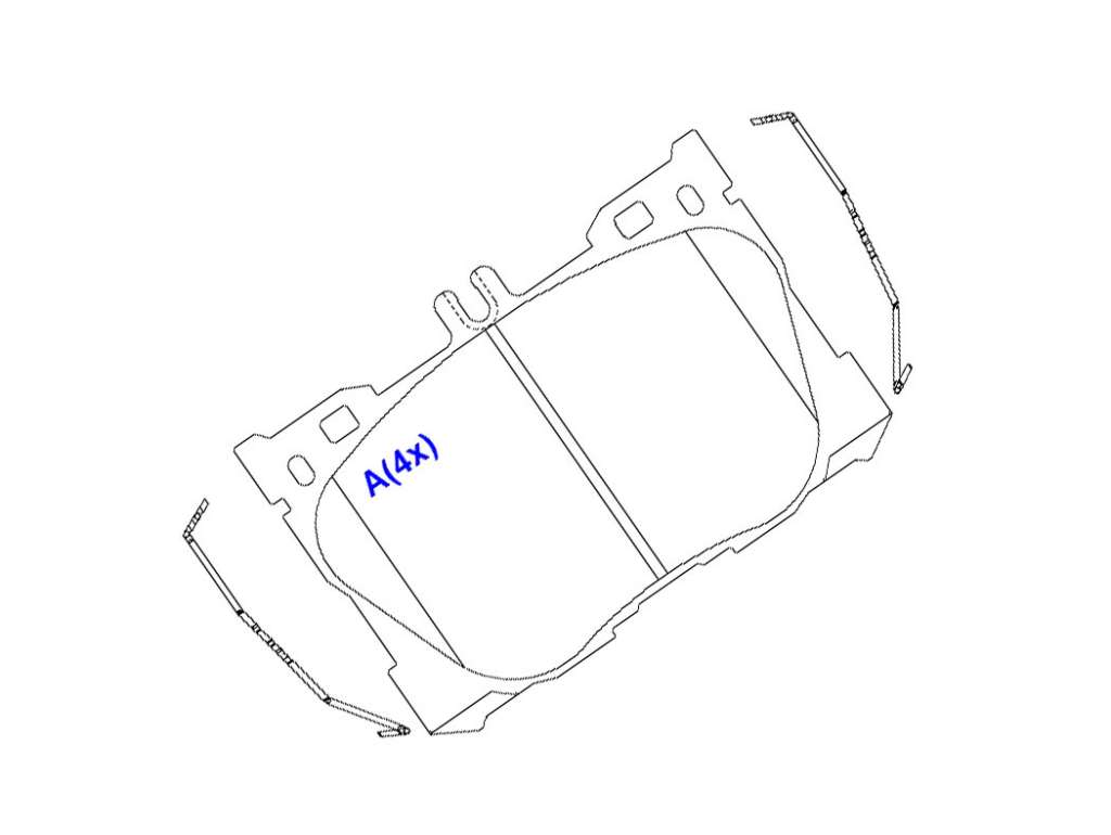 PASTILLA FRENO MB GLC 220/GLC250/GLC350/C43 AMG/E300/E350 DEL