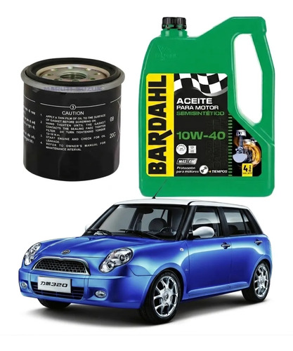Filtro + Aceite Bardahl 4ltr Lifan 320 1.3 Nafta