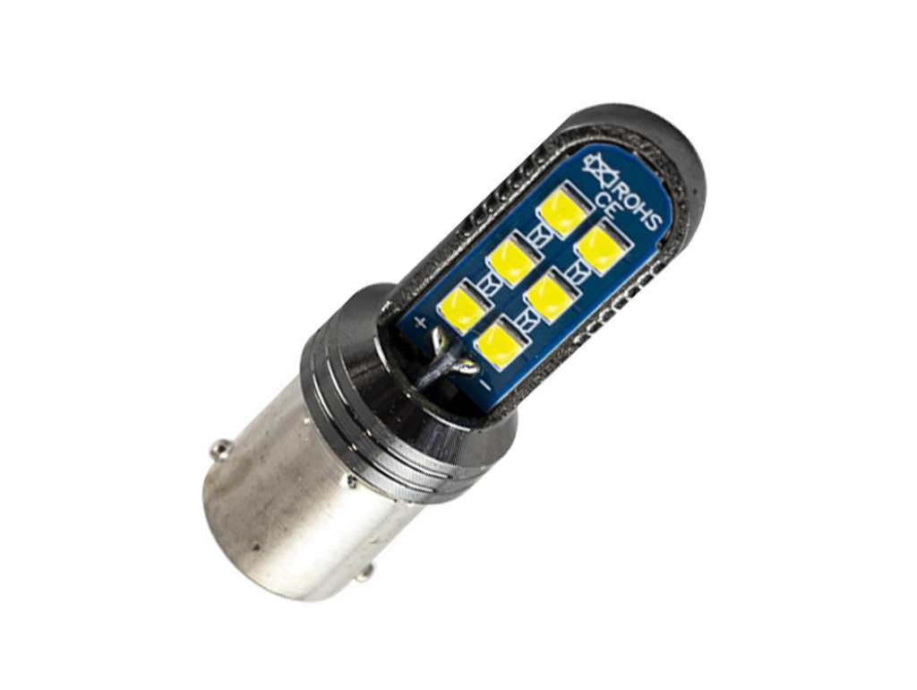 Lámpara de señalización LED 12V 21W 1 Polo Blanca Canbus