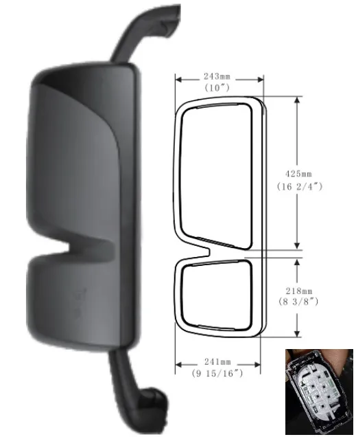 Espejo retrovisor exterior derecho