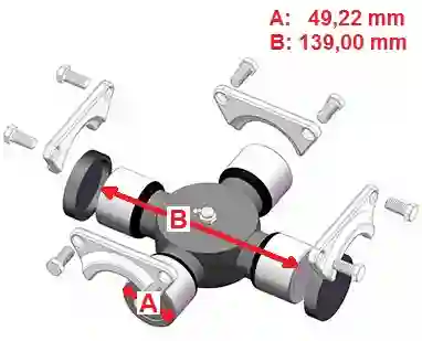 CRUCETA 49.20mm MB/VOLVO SPL140-1X