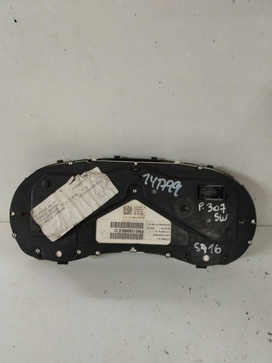 Tablero de Instrumentos Peugeot 307 Break / Sw (S1) 2002-2005 SW 2.0L 79kW 9651299680