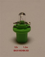 LAMPARA 12V 2W PORTALAMPARA VERDE GAUSS