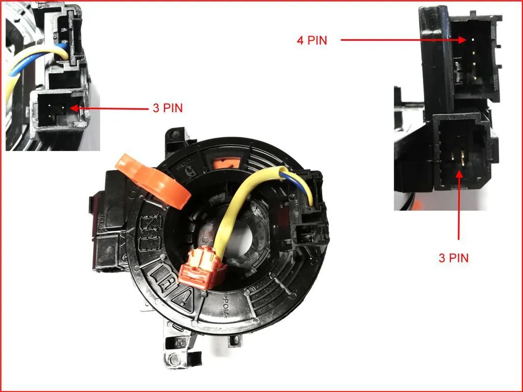 Conector de airbag y dirección