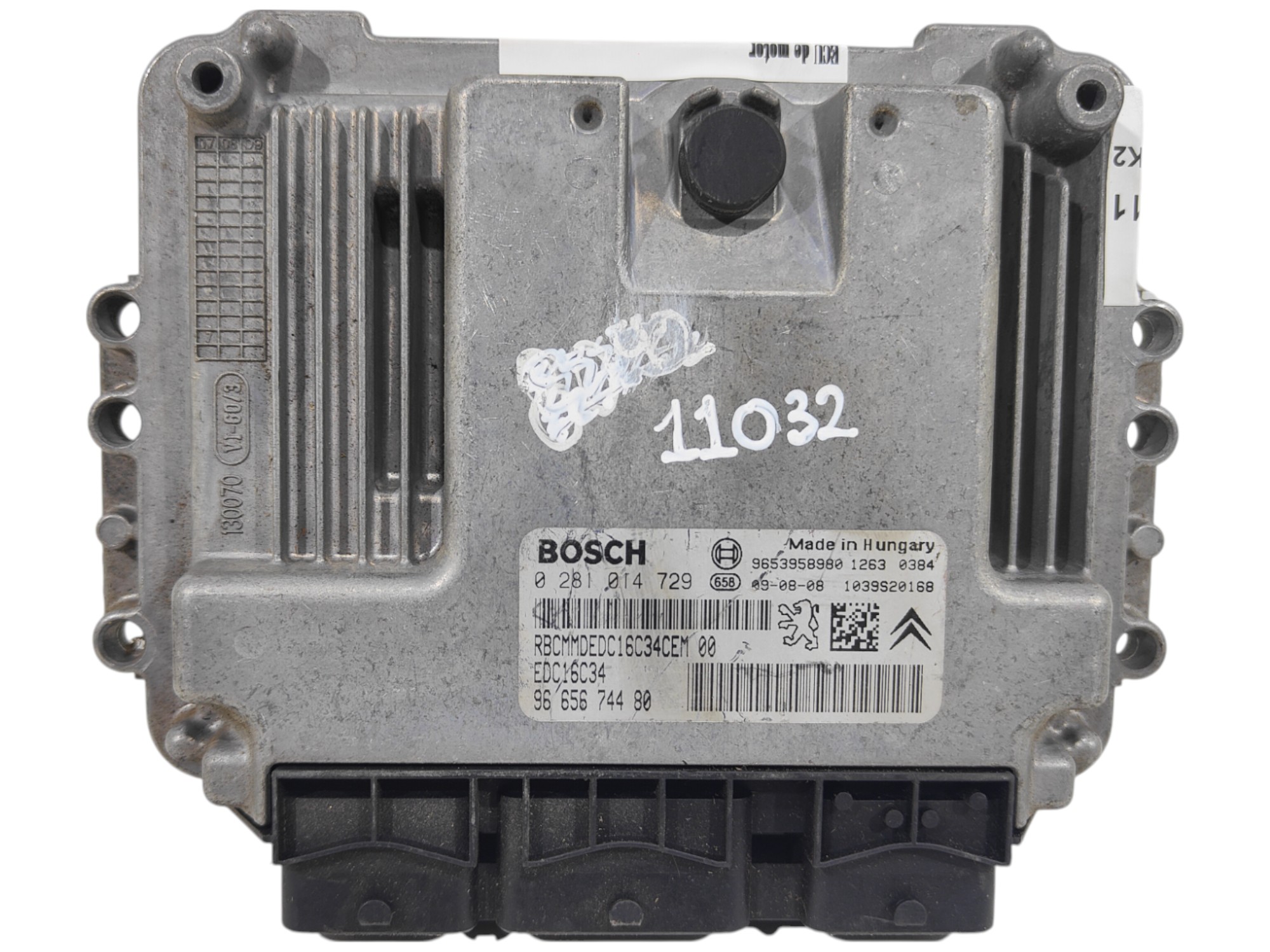 ECU de motor Citroen C4 1.6 HDI 2009, Ref: 11032-K3C11