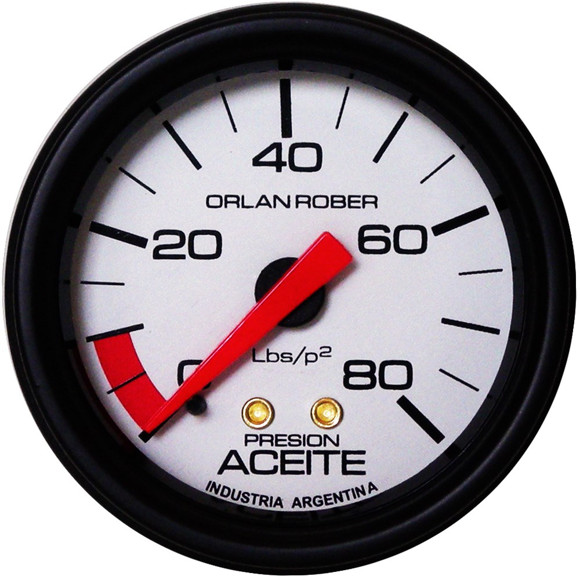 MANOMETRO PRESION DE ACEITE ESCALA: 0-80 LBS/PUL