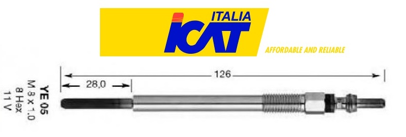 CALENTADOR PEUGEOT CITROEN C3 206 307 1.4 HDI DV4 ICAT ITALIA [ICAT ITALIA]