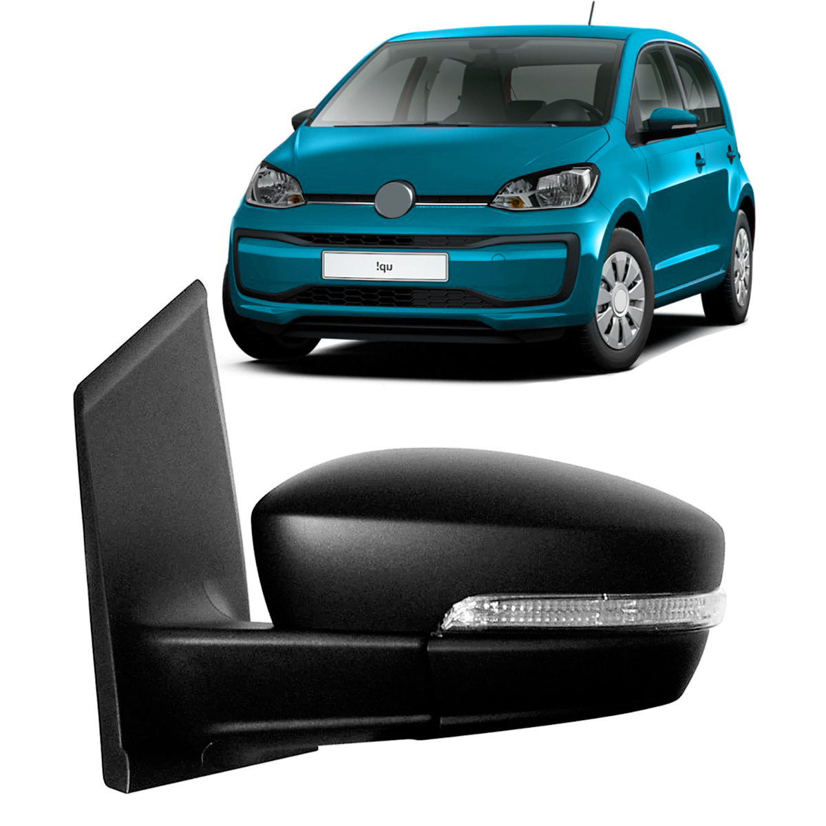 Espejo Izquierdo Electrico Vw Up Con Señalero