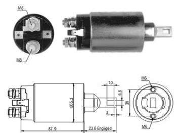 SOLENOIDE MITSUBISHI MI MONTERO/PAJERO 12V