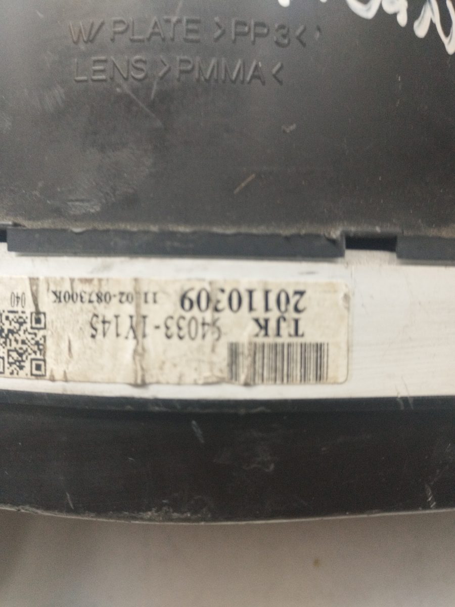 Tablero de Instrumentos Kia Picanto 2004-2012 1.1 CAT 1.1L 48kW 940331Y145