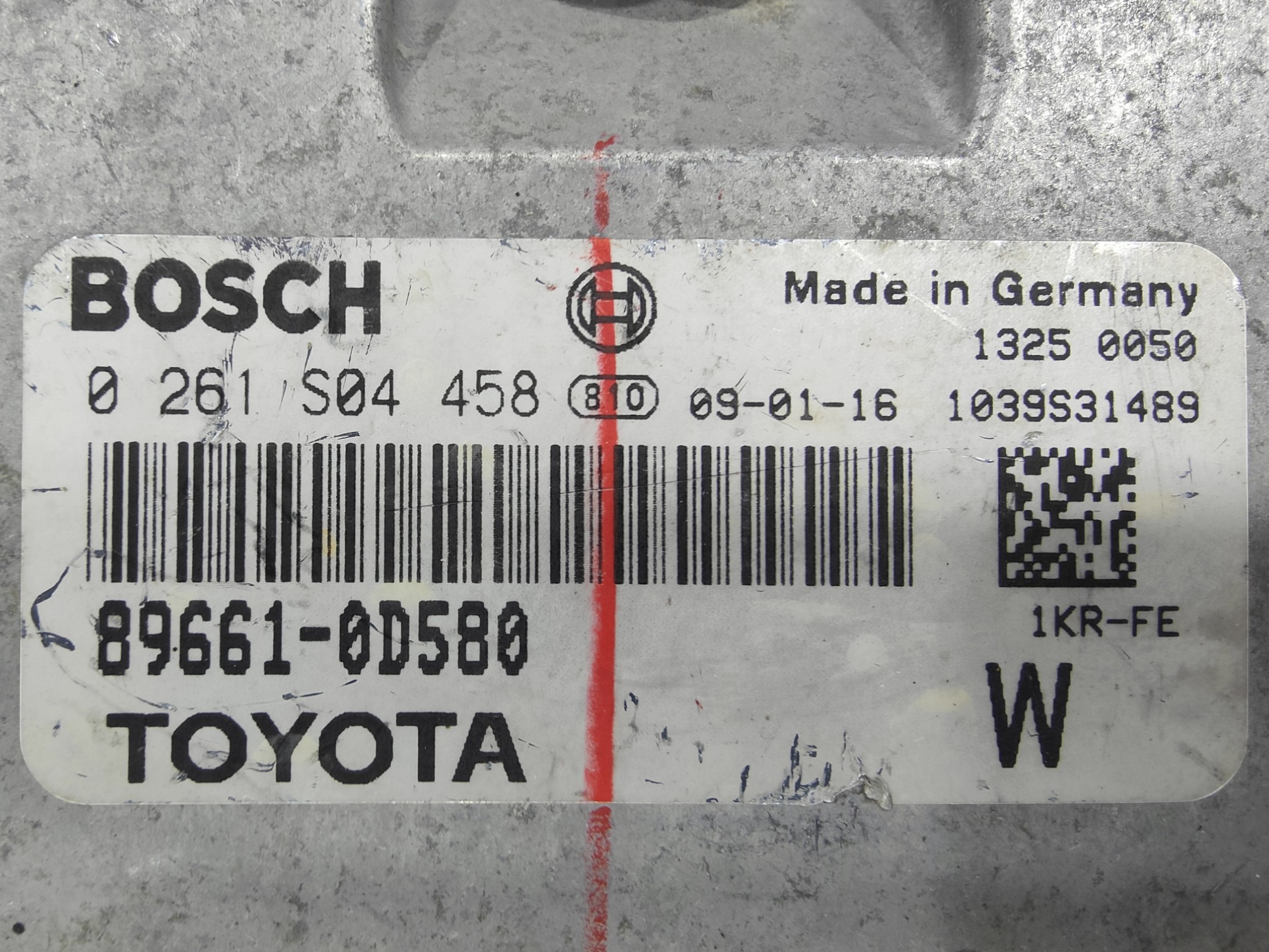 ECU de motor Toyota YARIS II (05-09) 1.0 VVT-I 2009, Ref: 8131-K3B7