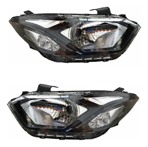 Kit Semiopticas Chevrolet Onix Prisma Negra
