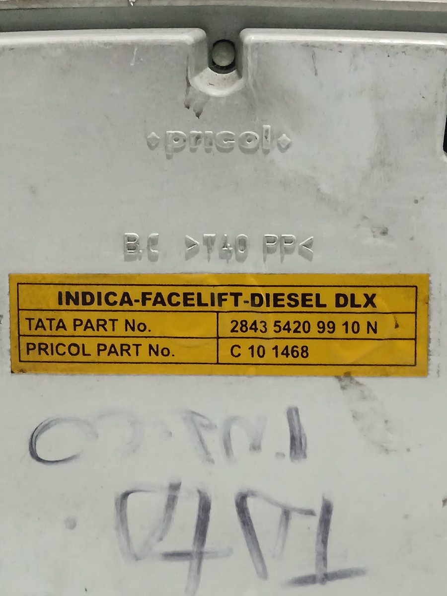 Tablero de Instrumentos Tata Indica desde 2002 IDI 1.4L 36kW 284354209910N