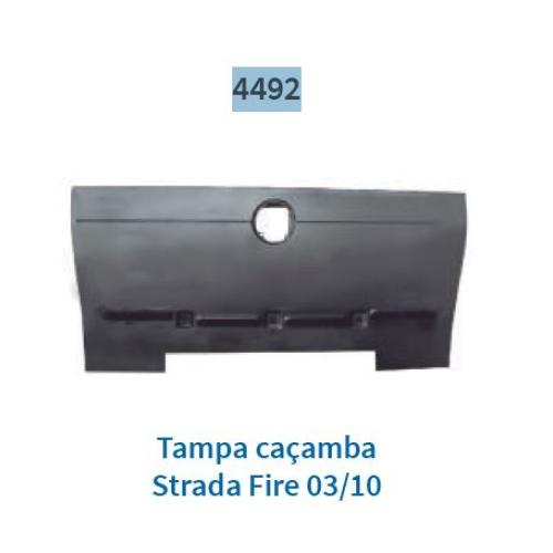 TAPA VALIJA FIAT STRADA FASE 2 2004...2009 NO ORIGINAL CHASIS 278067-278244