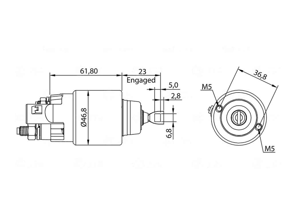 SOLENOIDE BOSCH FI UNO/ARGO/CRONOS 16/