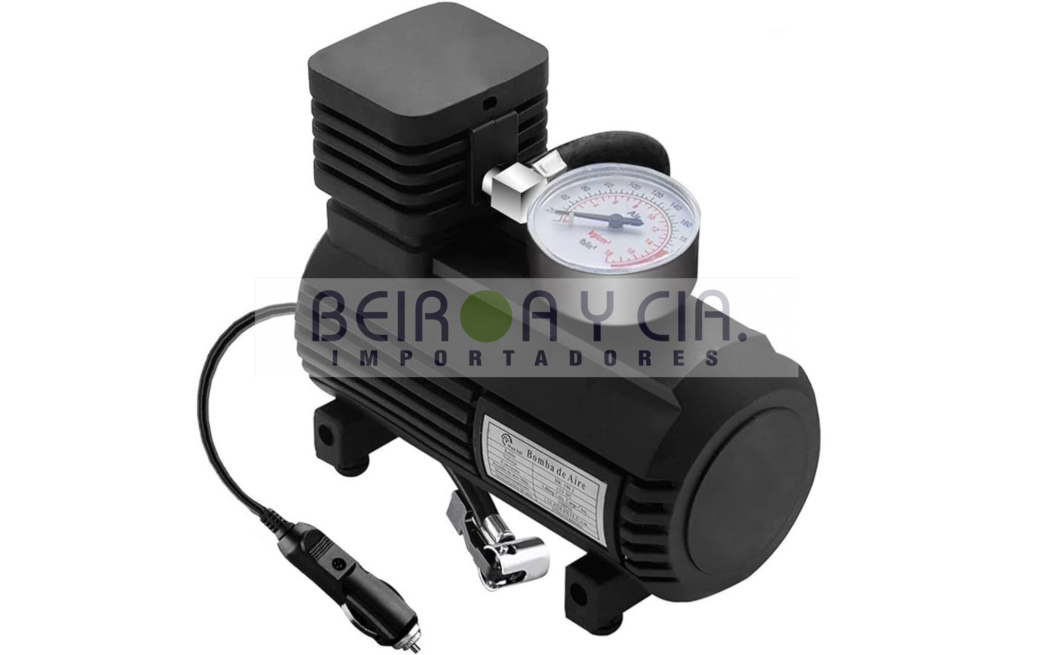 COMPRESOR MINI 12V 1 PISTON 100PSI PLASTICO