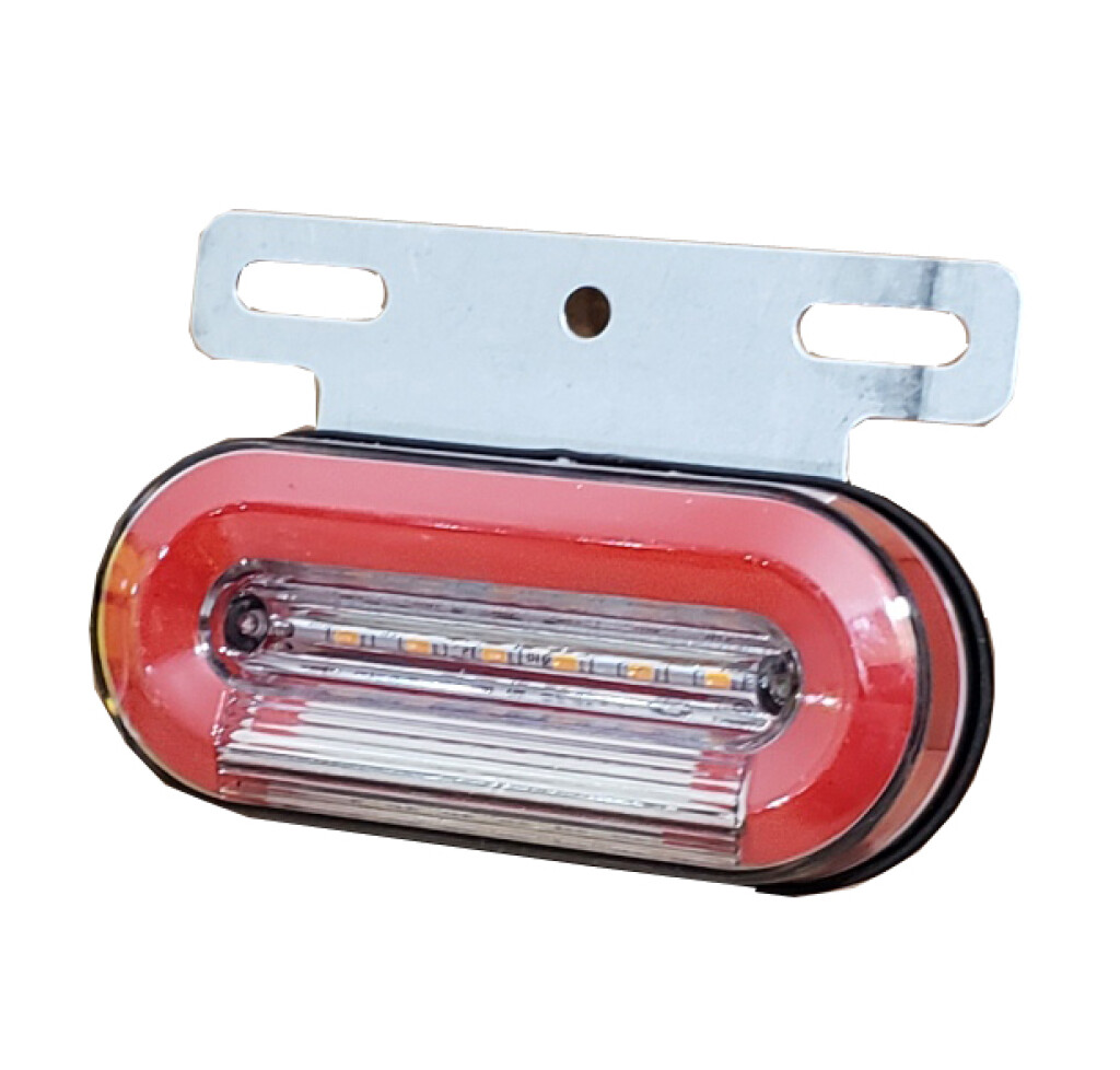 FAROL - FARO LED LATERAL OVALADO 12V 100X40MM ROJO
