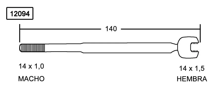 Terminal de dirección axial