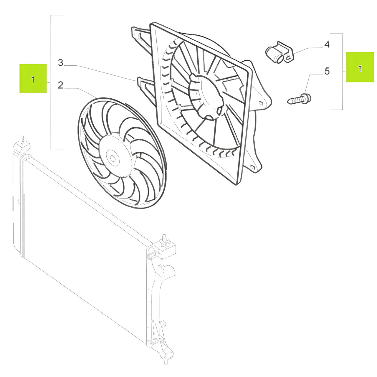 ELECTROVENTILADOR C/SOPORTE C/AIRE ACOND. (DENSO) -ORIGINAL