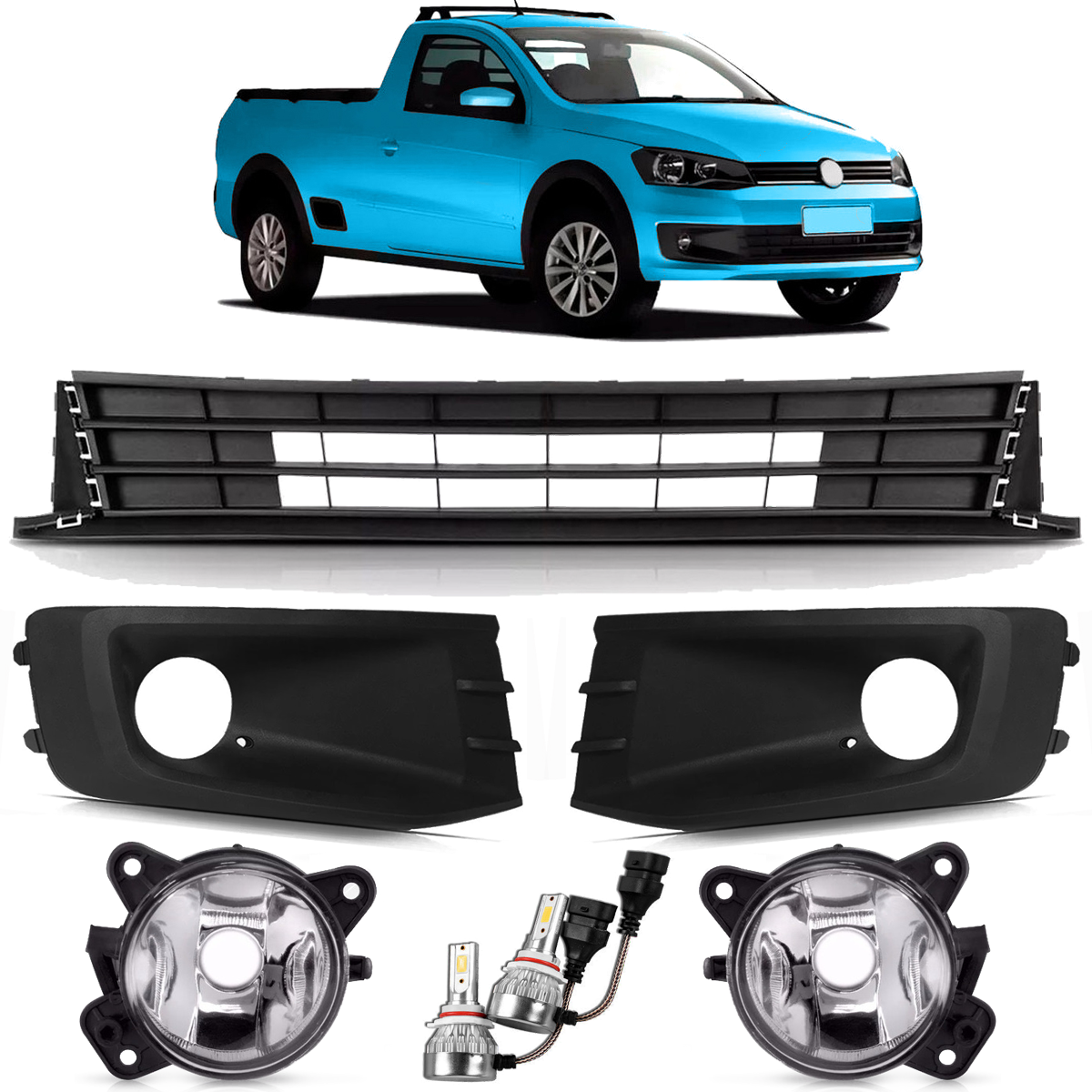 Kit de rejillas, faros auxiliares y luces LED