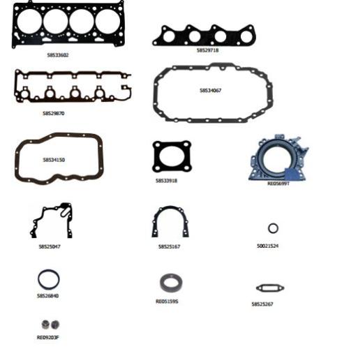 JGO. JUNTAS MOTOR VW GOL GV 1.6 SUPERIOR 8 VALV ABR MOTOIR EA111