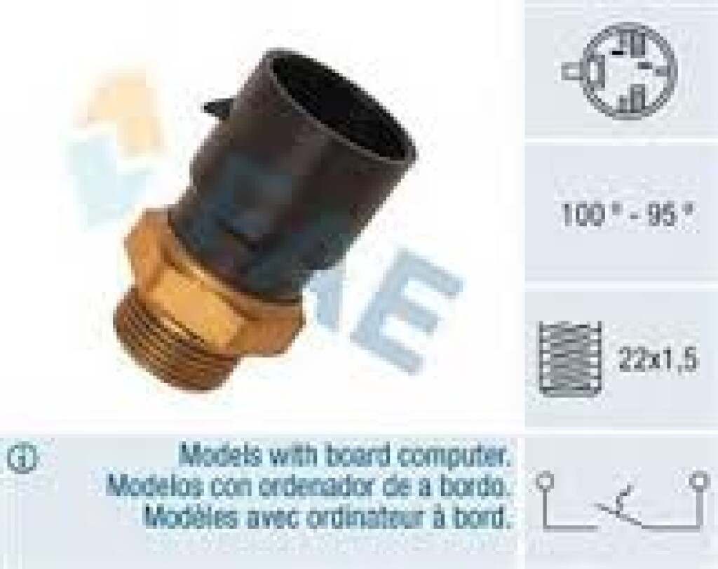 BULBO INTERRUPTOR CHEVROLET ELECTRO VECTRA FICHA REDONDE 2TERM. FAE