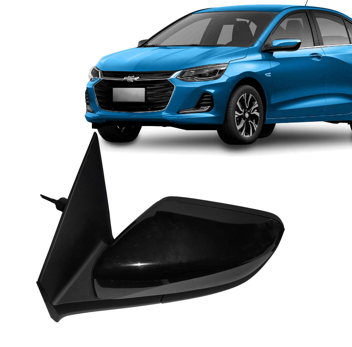 Espejo retrovisor exterior con control