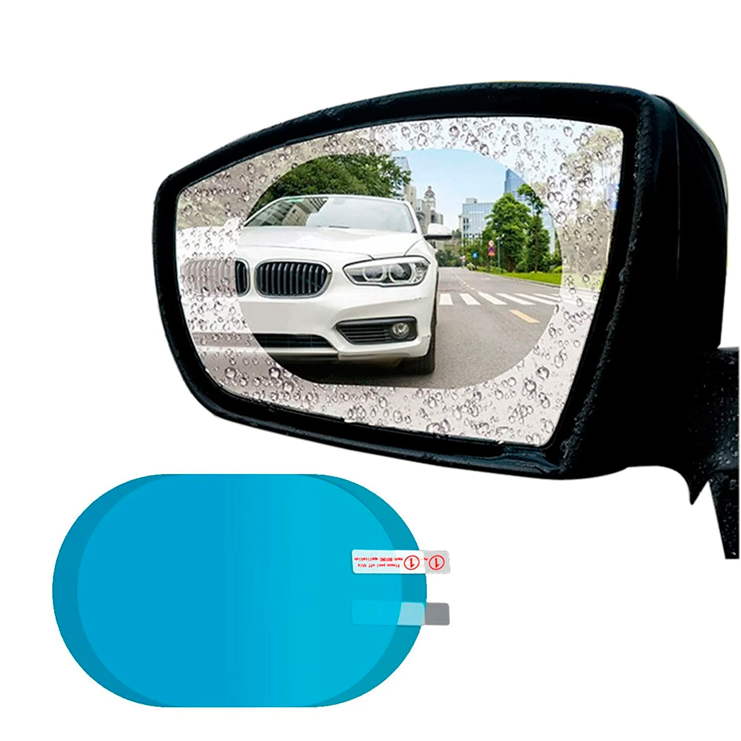 Film protector para espejo retrovisor exterior anti-niebla