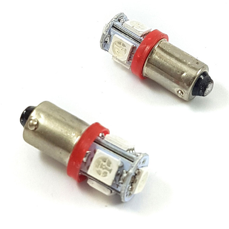 Lámpara Ba9S 5 LEDs 5050 Roja