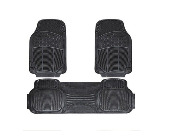 JUEGO DE ALFOMBRAS DE GOMA COLOR NEGRO PARA CAMIONETA