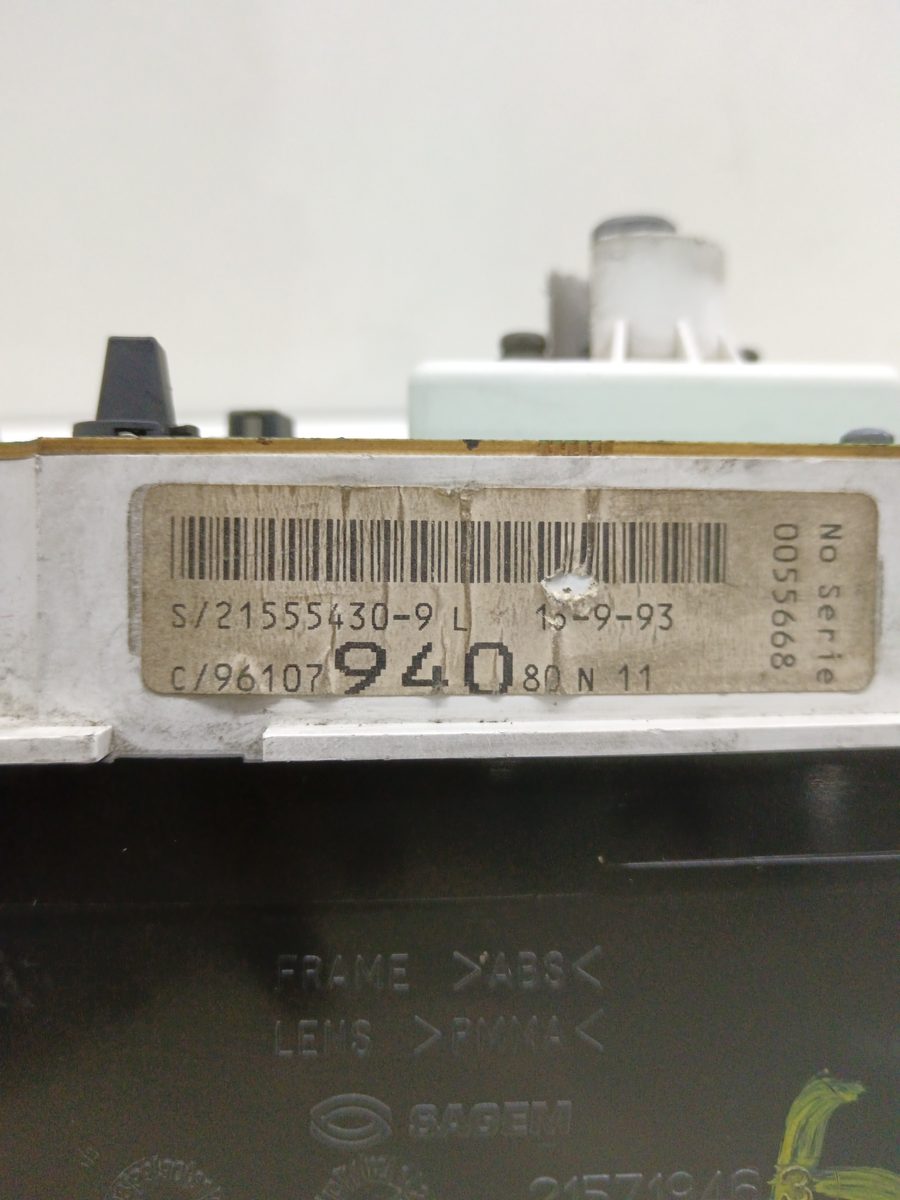 Tablero de Instrumentos Citroën Xantia Berlina 1993-1997 9610794080