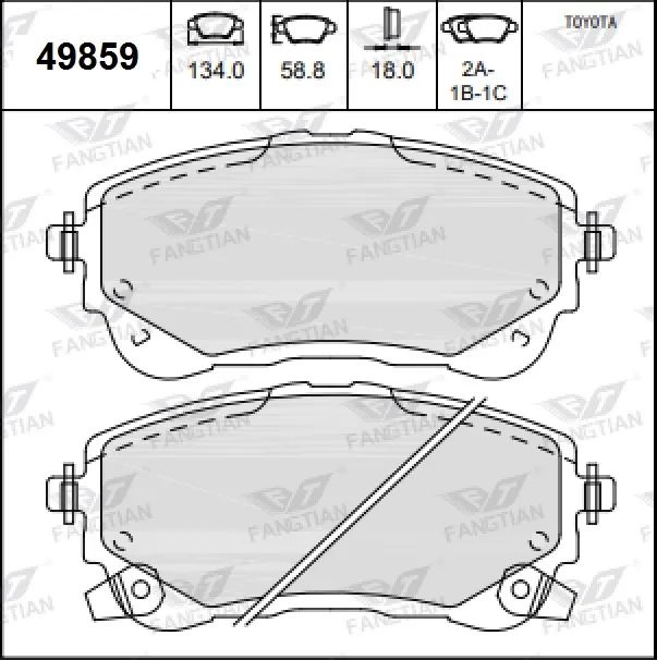 PASTILLAS DEL TOYOTA COROLLA HIBRIDO 20 BREMSI