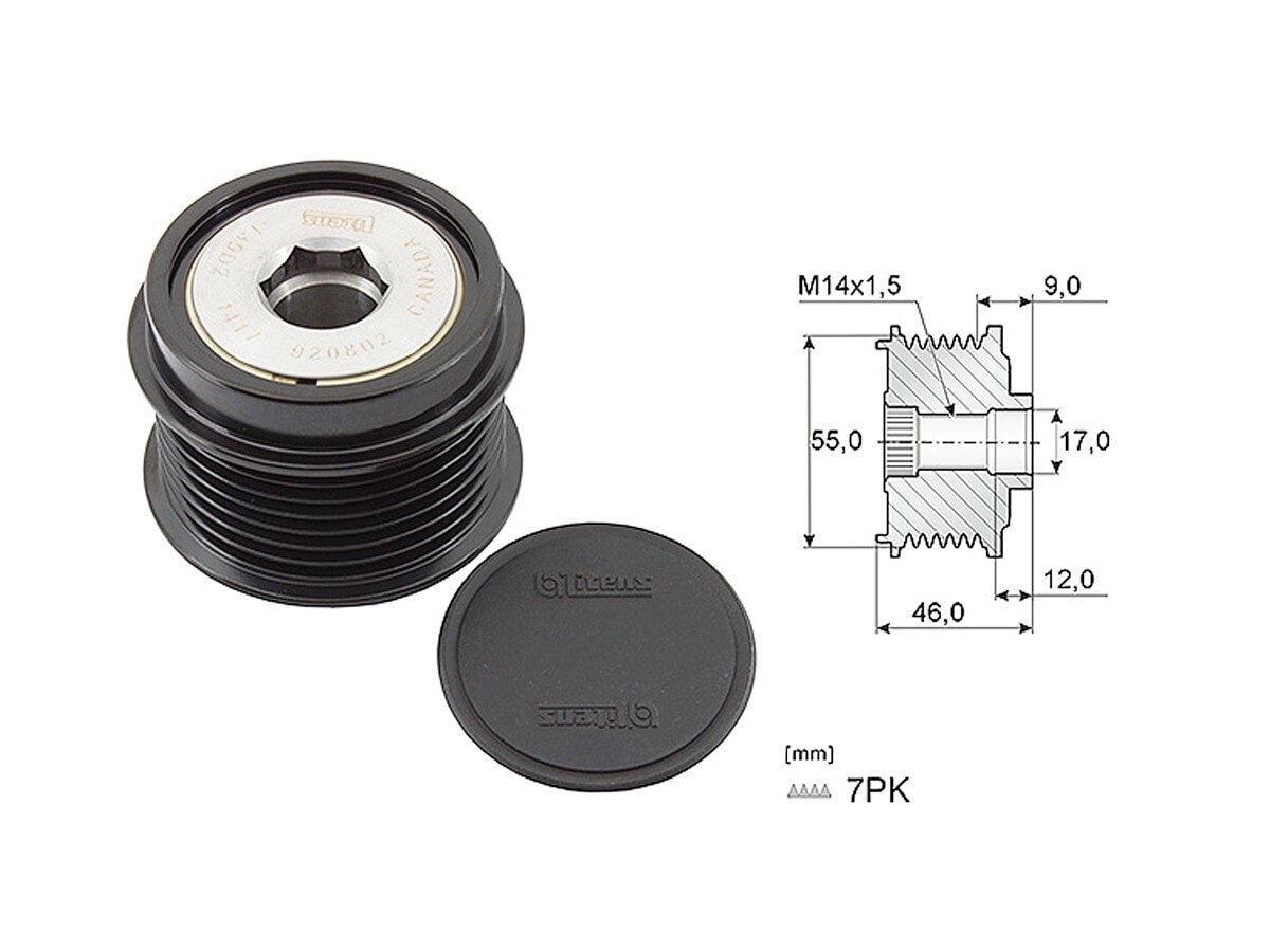 Polea Alternador Marcha Libre Toyota Rav4 05-17