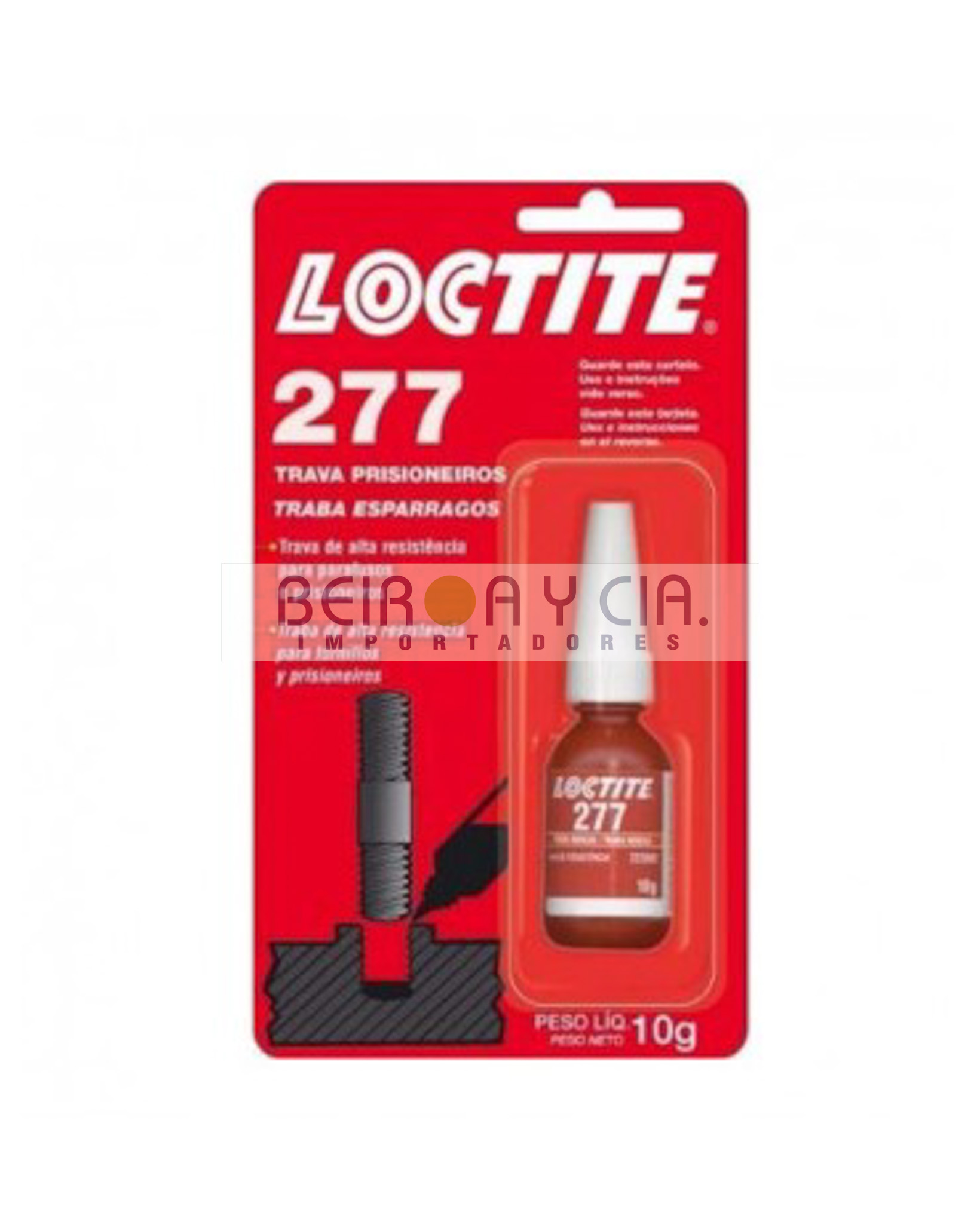 ADHESIVO LOCTITE 277-21 TRABAROSCAS ALT TORQ 10ML