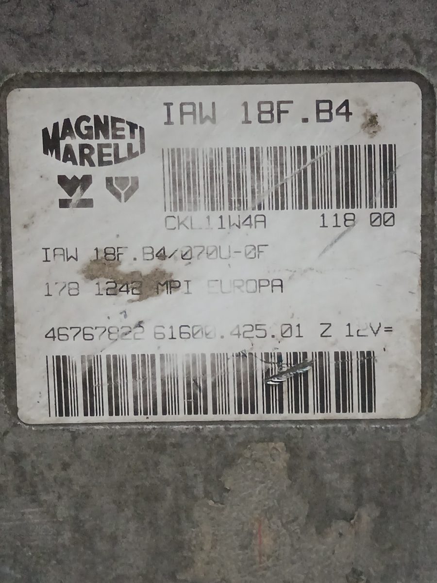Centralita Motor Uce Fiat Palio Weekend (178) 1997-2002 DIESEL 1.9L 46kW IAW18F84