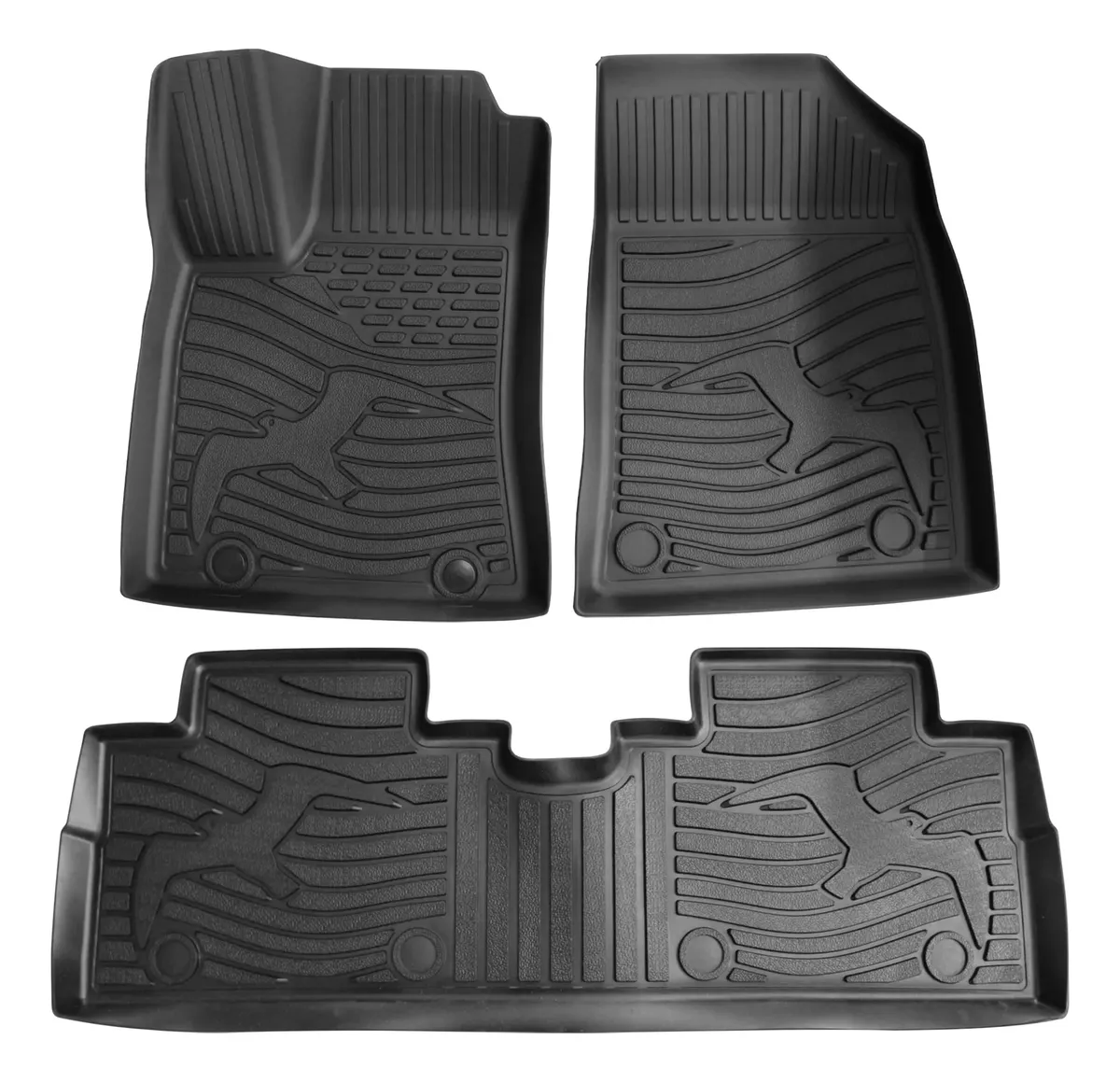 Juego de Alfombras de Goma para BYD Dolphin Mini / Seagull – 3 Piezas
