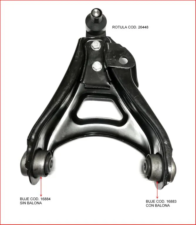Brazadera inferior derecho Renault Clio I