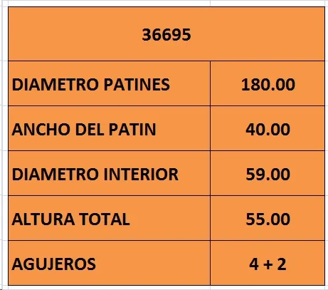 Campana de freno trasera