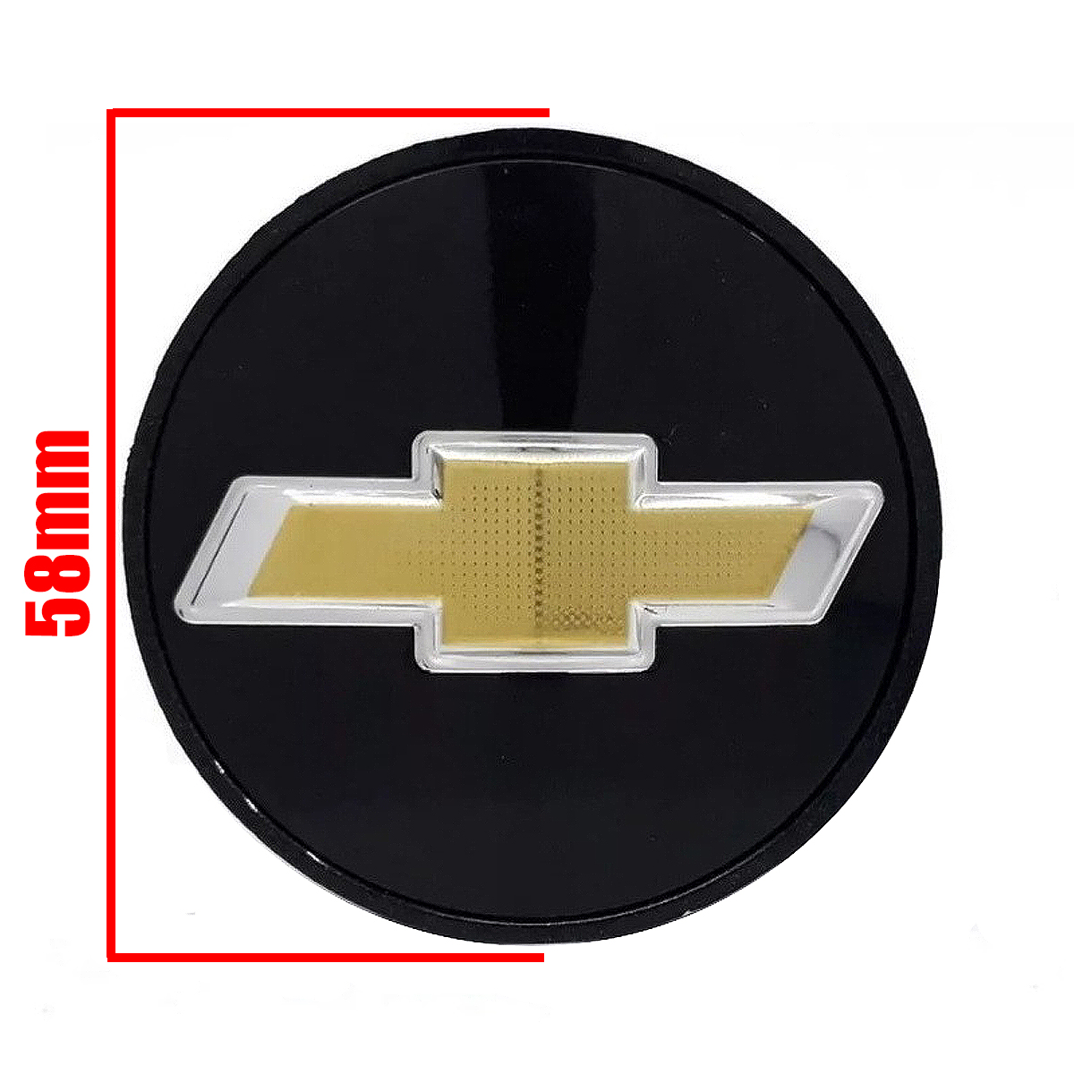 Centro de llanta de rueda de 58mm para Chevrolet Onix, Prisma, Vectra y Classic