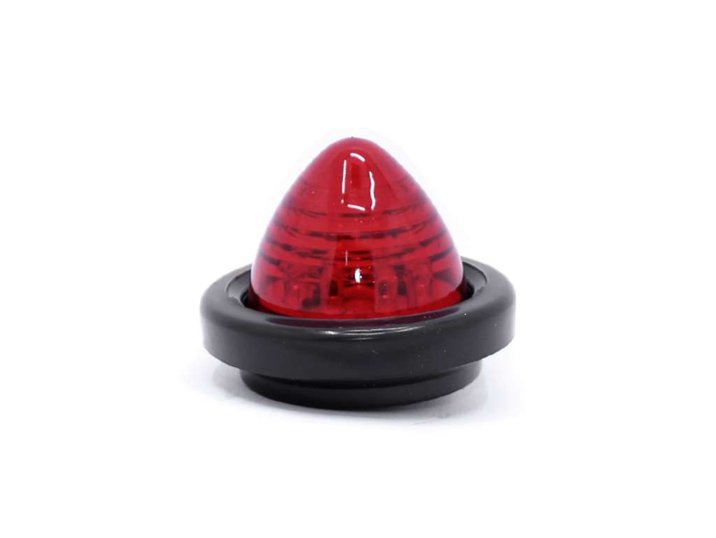 Faro lateral universal redondo rojo 72mm