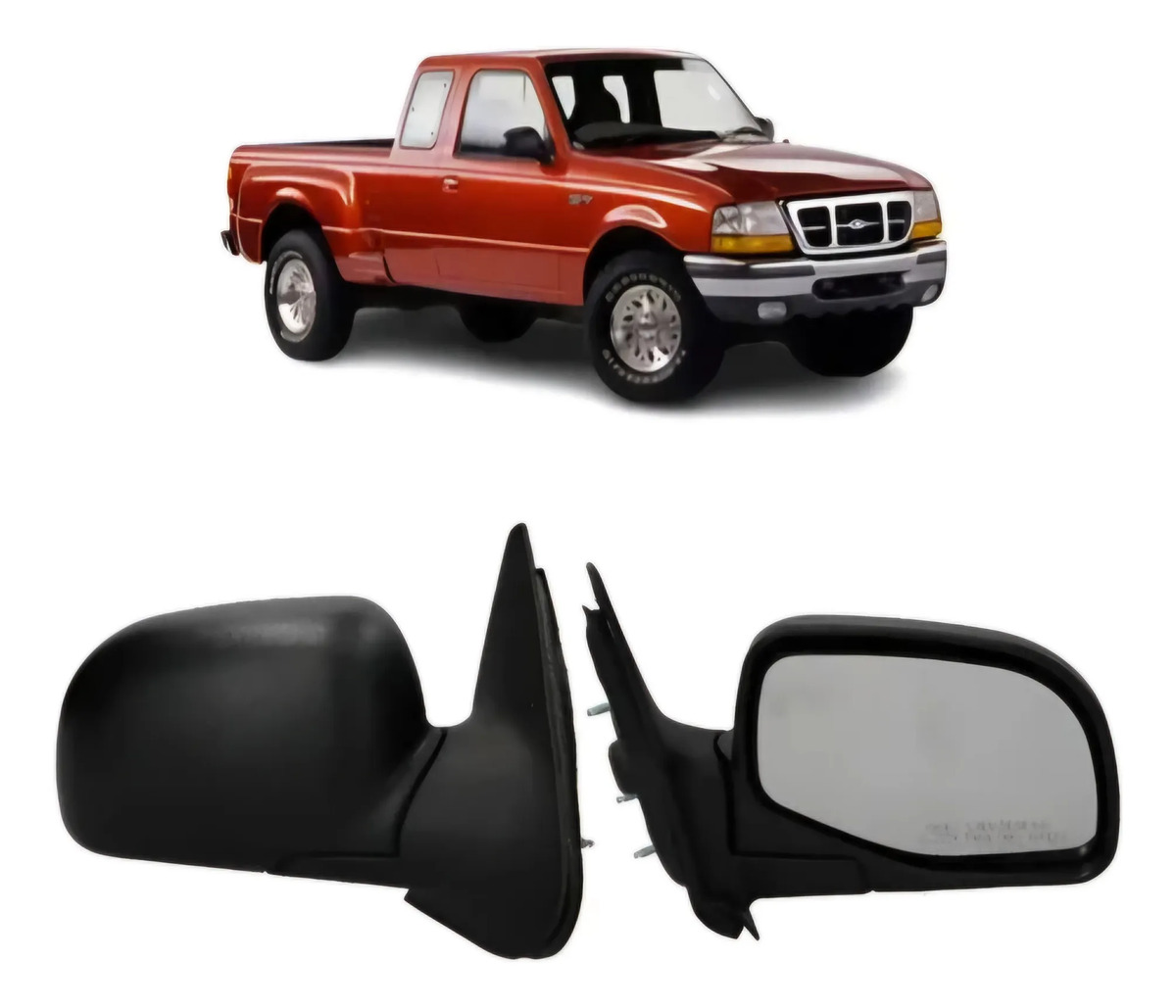 Espejo Ford Ranger 1998 A 2004 Manual Derecho