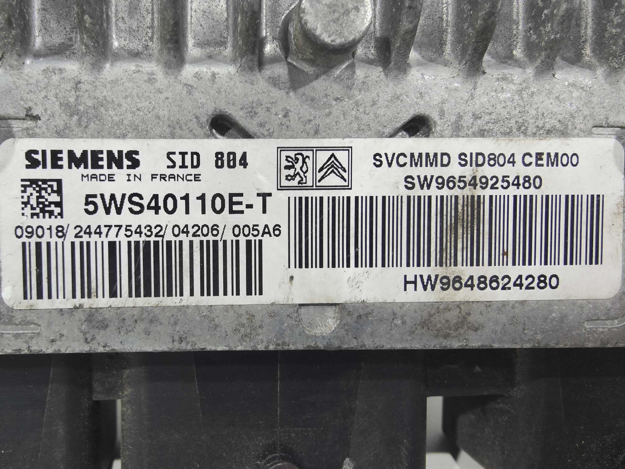 ECU de motor Citroen C3 1.4 HDI , Ref: 8256-K3B4